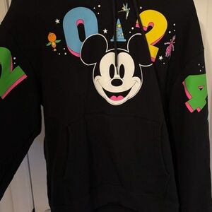 Black Hoodie with Colorful Graphic